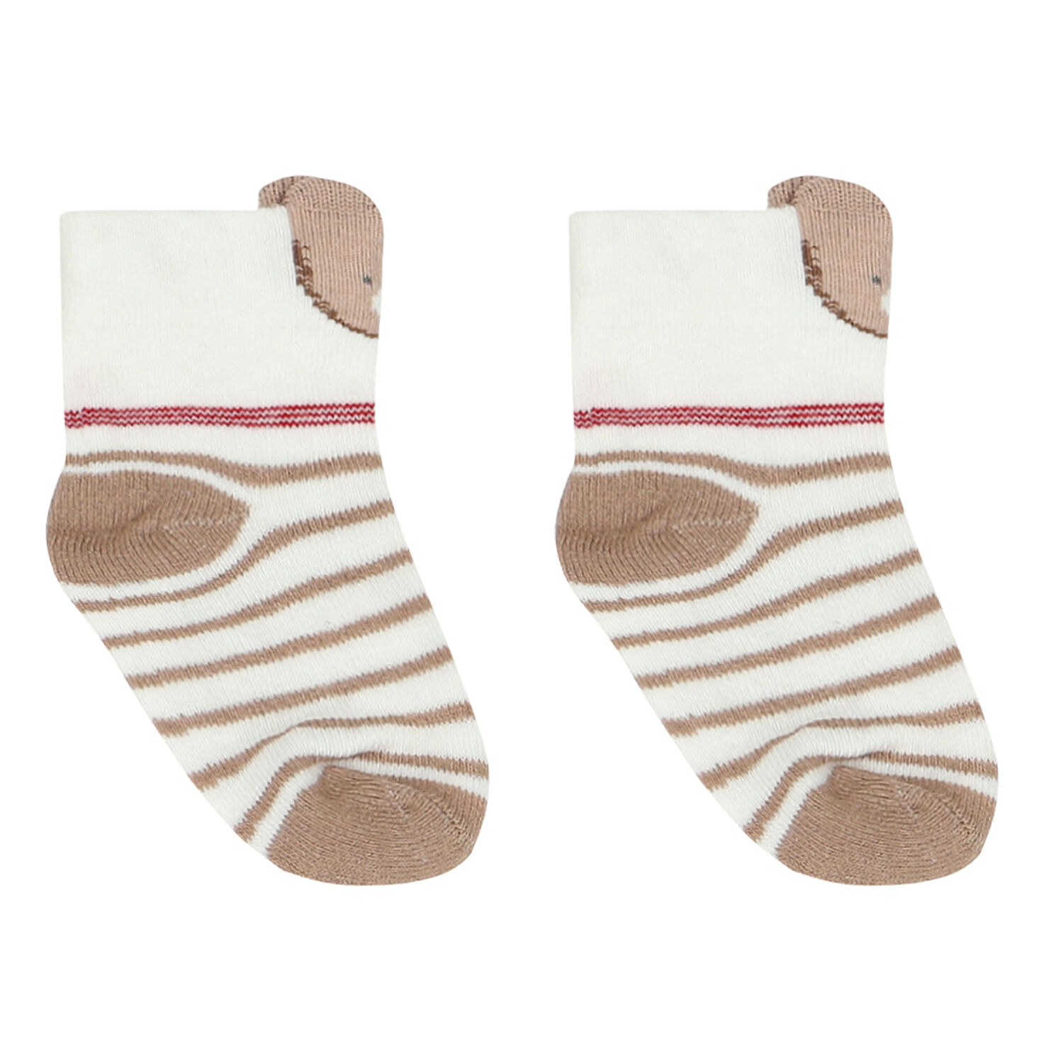 Beige & Ivory Teddy Socks ( 4-Pack ), 1, hi-res