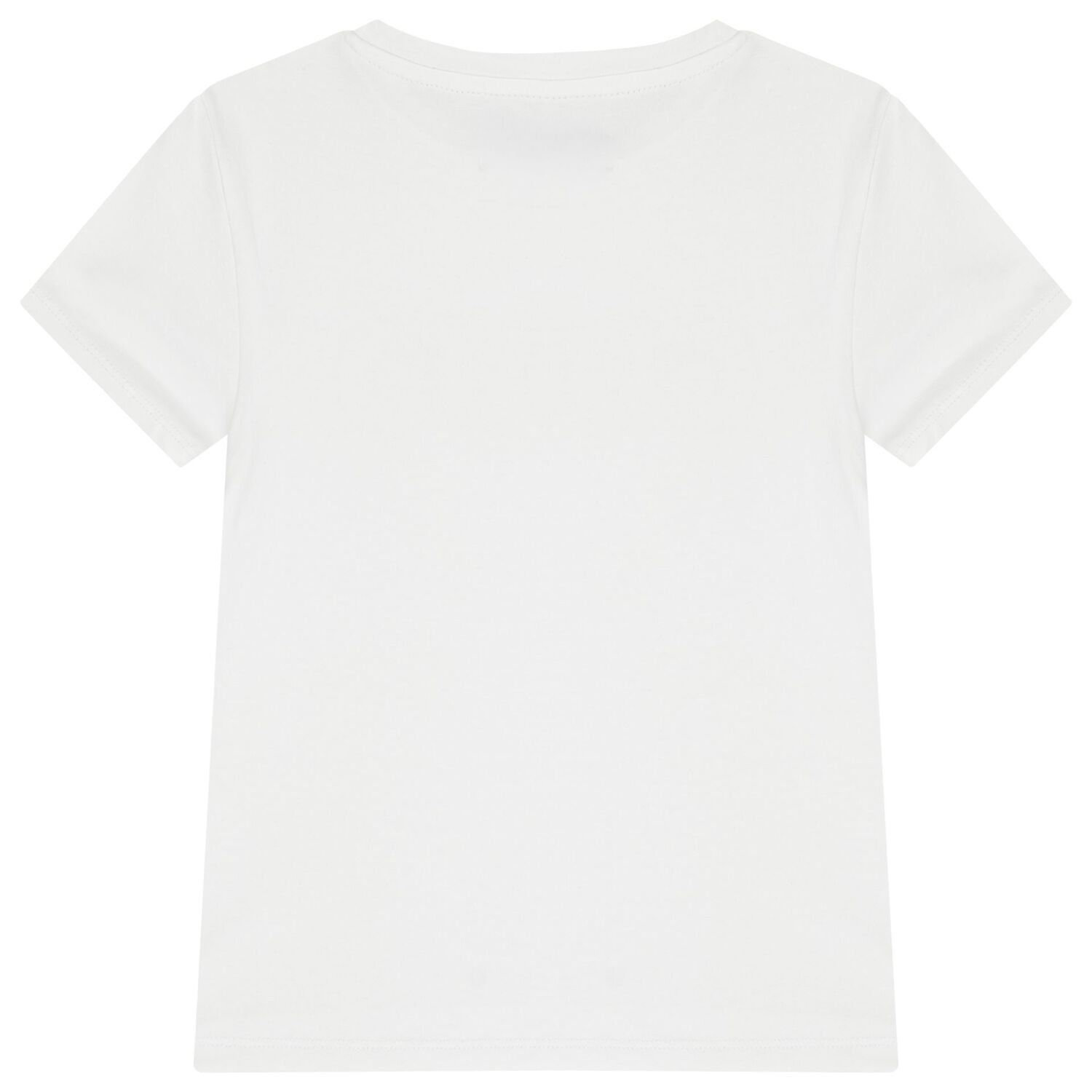 Girls White Logo T-Shirt, 1, hi-res