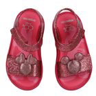 Younger Girls Pink Disney Sandals, 1, hi-res