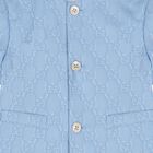Blue GG Logo Baby Jacket, 1, hi-res