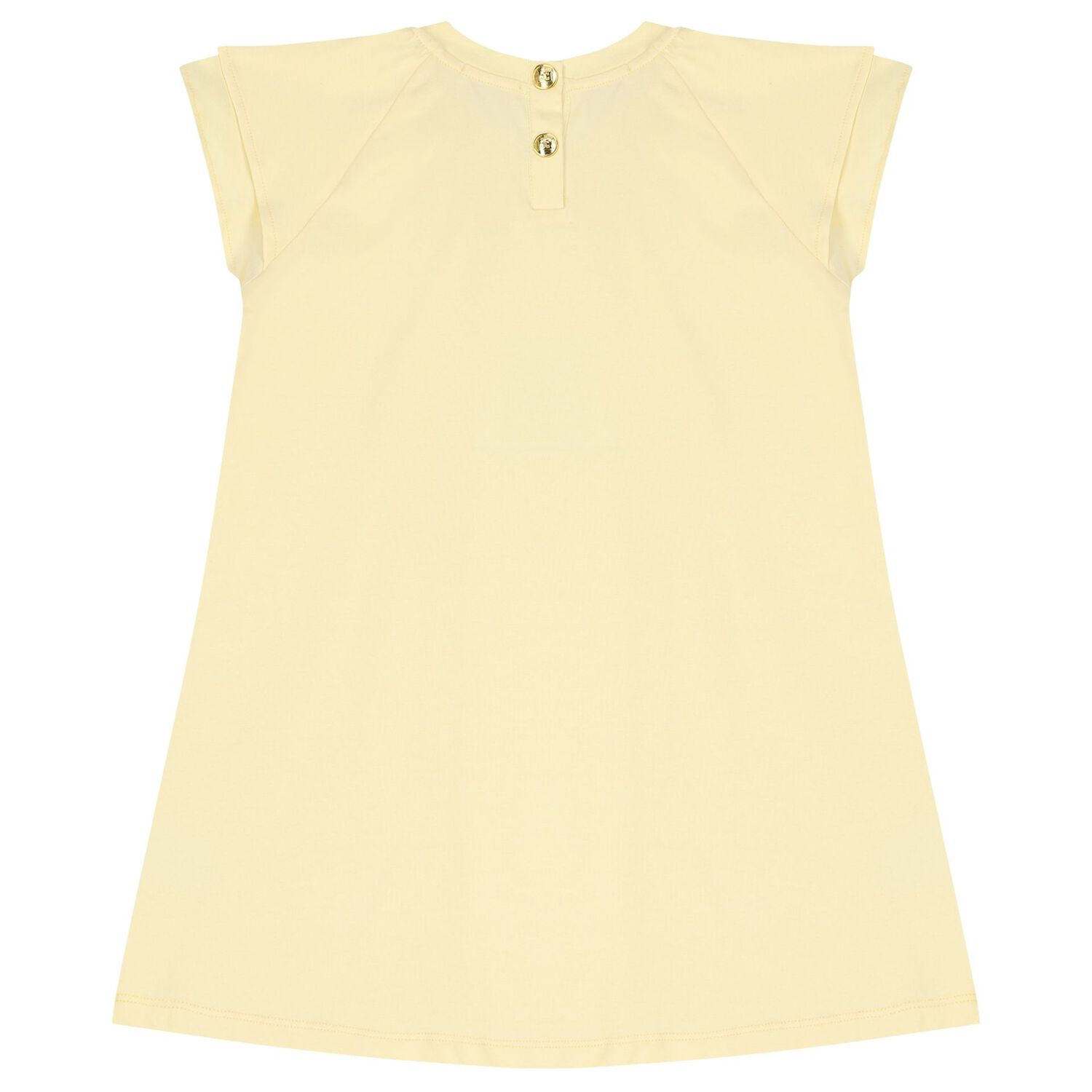 Girls Yellow Logo Dress, 1, hi-res image number null
