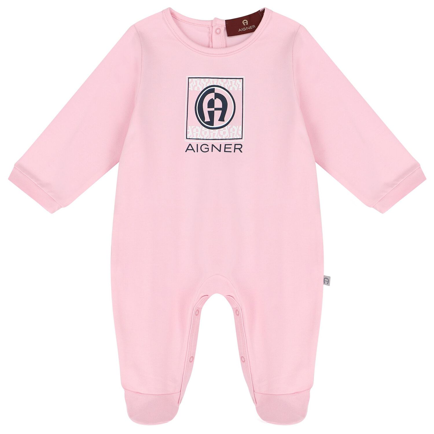 Baby Girls Pink Logo Baby Set, 1, hi-res
