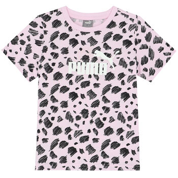 Girls Pink Logo T-Shirt