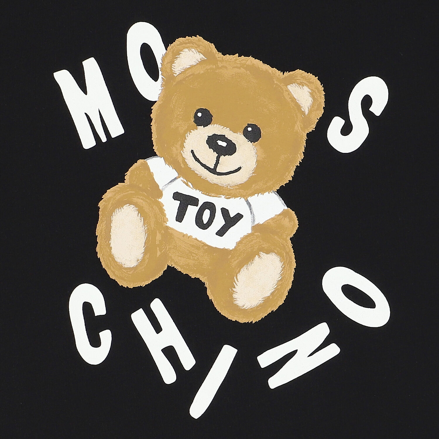 تيشيرت بشعار تيدي باللون الأسود, 2, hi-res