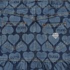 Girls Blue Logo Denim Skirt, 1, hi-res