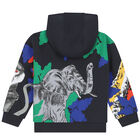 Boys Grey Logo Zip Up Top, 1, hi-res