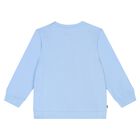 Younger Boys Blue Logo Sweatshirt, 1, hi-res