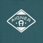 Boys Green Logo Hooded Top, 1, hi-res