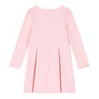 فستان بنات بالشعار باللون الوردي, 1, hi-res