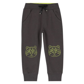 Boys Grey Tiger Joggers