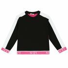 Girls Black & Pink Sweatshirt, 1, hi-res