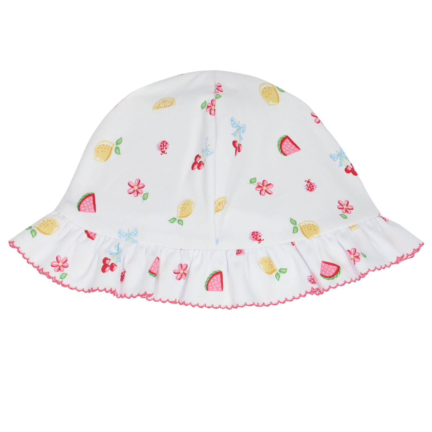 Baby Girls White Tropical Dreams Hat, 1, hi-res