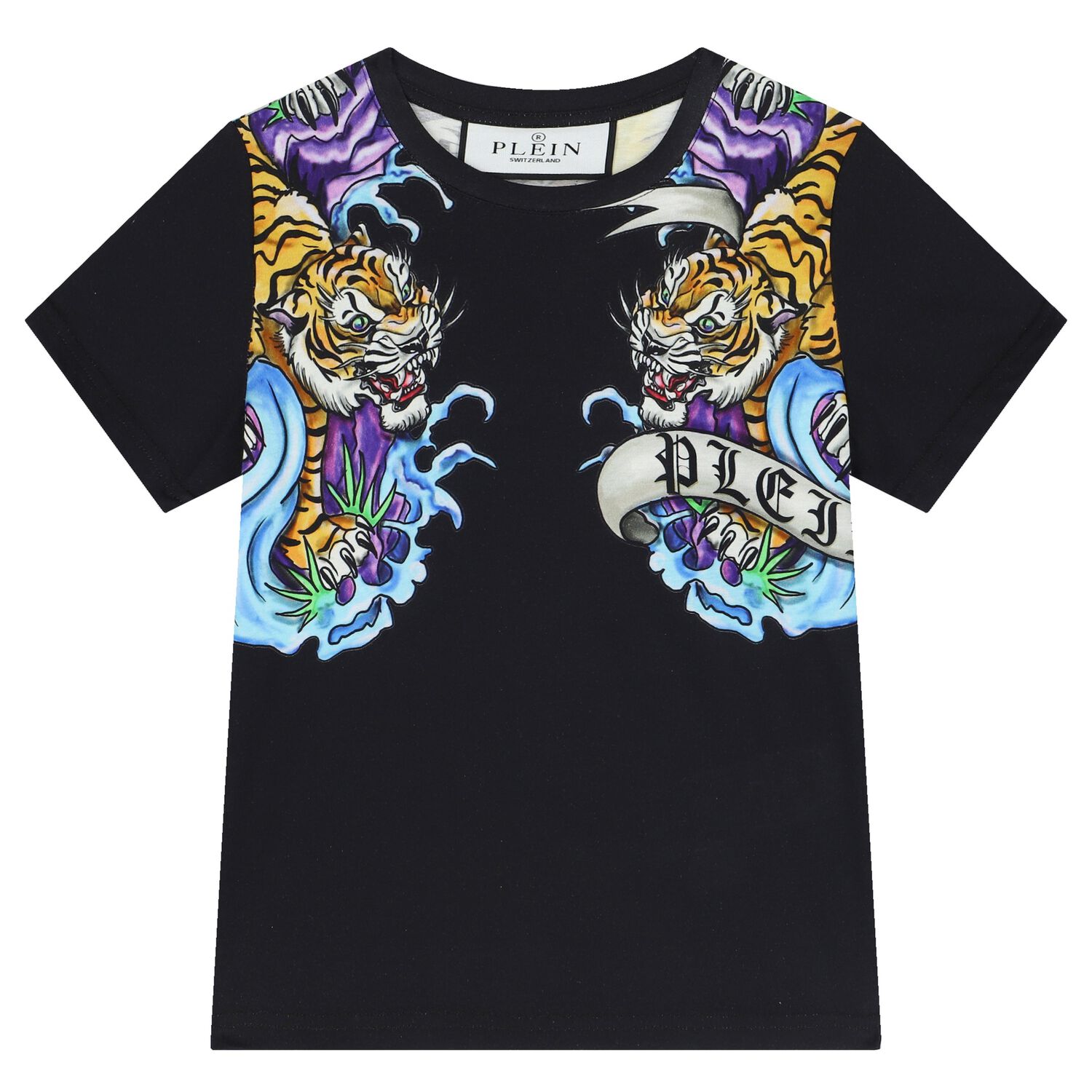 تيشيرت أولاد بطبعة باللون الأسود, 1, hi-res image number null