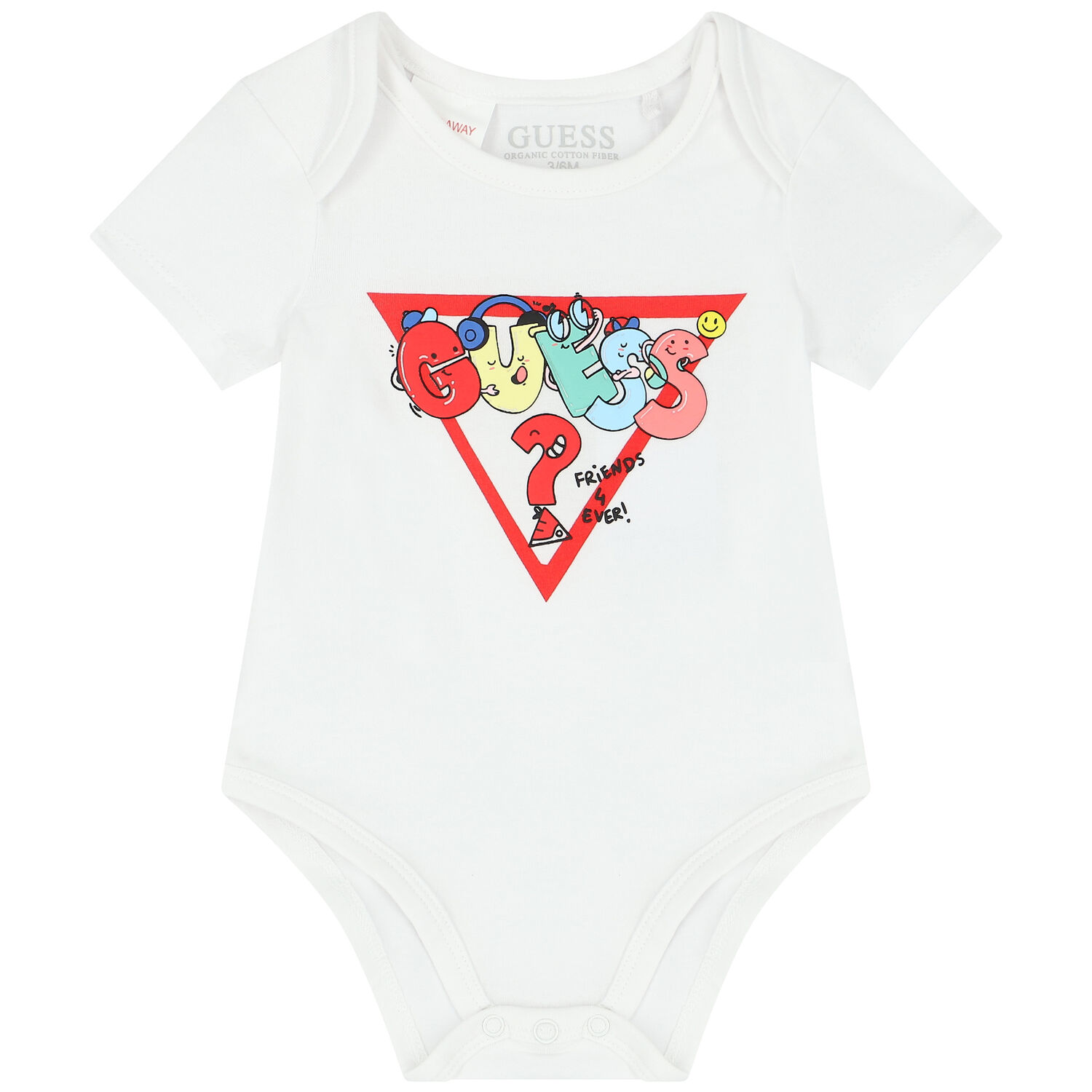 بودي سوت بالشعار باللون الأبيض (3 قطع), 1, hi-res