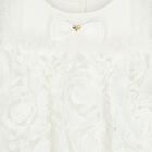 فستان تول باللون الابيض مكشكش للفتيات الصغيرات, 1, hi-res