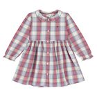 Baby Girls Blue & Pink Check Dress, 1, hi-res