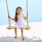 Girls Pink & White Dress, 2, hi-res