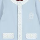 Baby Boys Blue Logo Babygrow, 2, hi-res