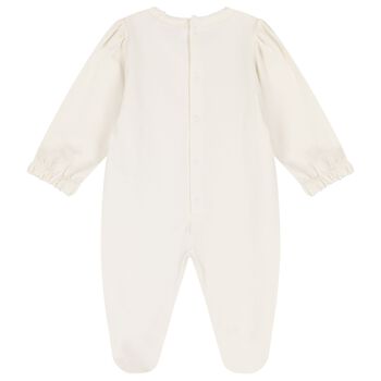 أفارول بنات بطبعة قلب باللون العاجي