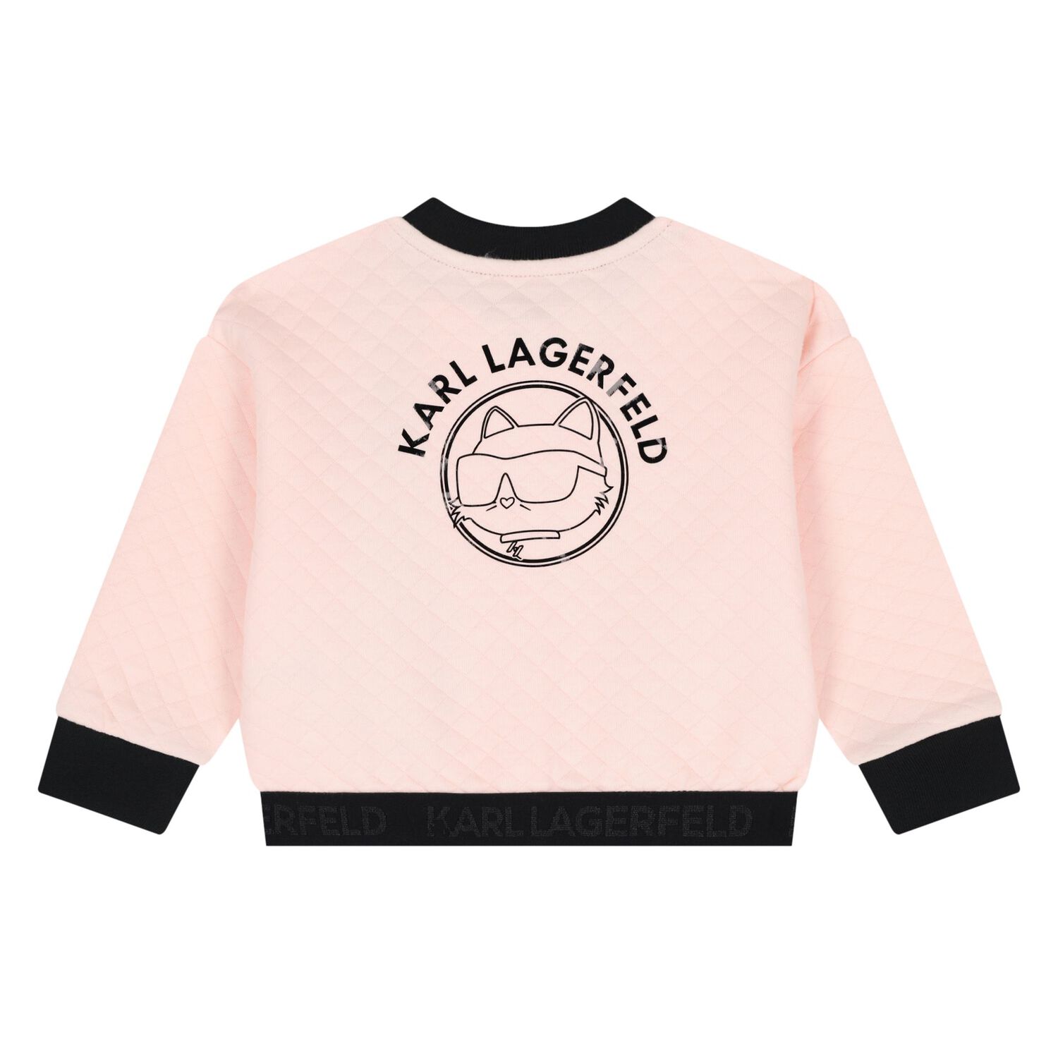 Younger Girls Pink Choupette Tracksuit Set, 1, hi-res