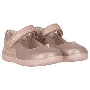 Younger Girls Rose-Gold Shoes