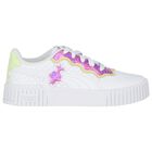 Girls White & Pink Trolls Carina 2.0 Trainers, 1, hi-res