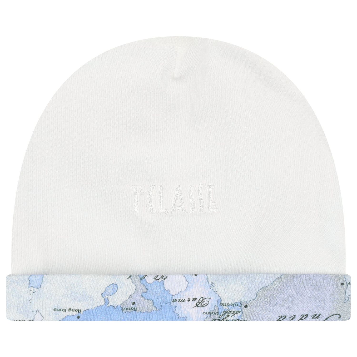 Baby Boys Ivory & Blue Geo Map Babygrow Gift Set, 1, hi-res