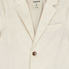 Boys Beige Check Blazer, 1, hi-res