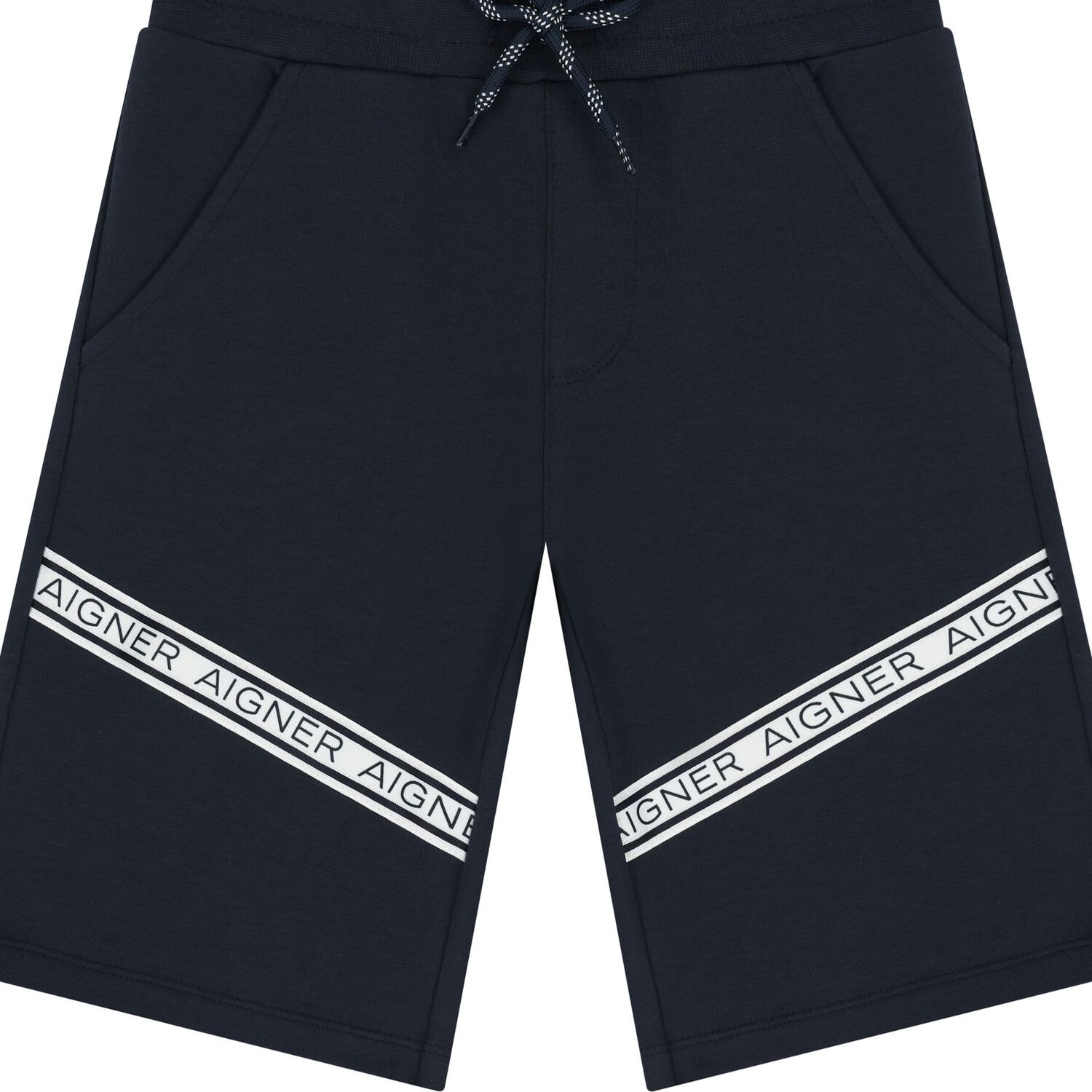 Boys Navy Blue Logo Shorts, 2, hi-res image number null