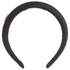 Girls Black Logo Padded Headband, 1, hi-res