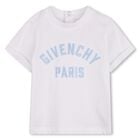 Younger Boys White Logo T-Shirt, 1, hi-res