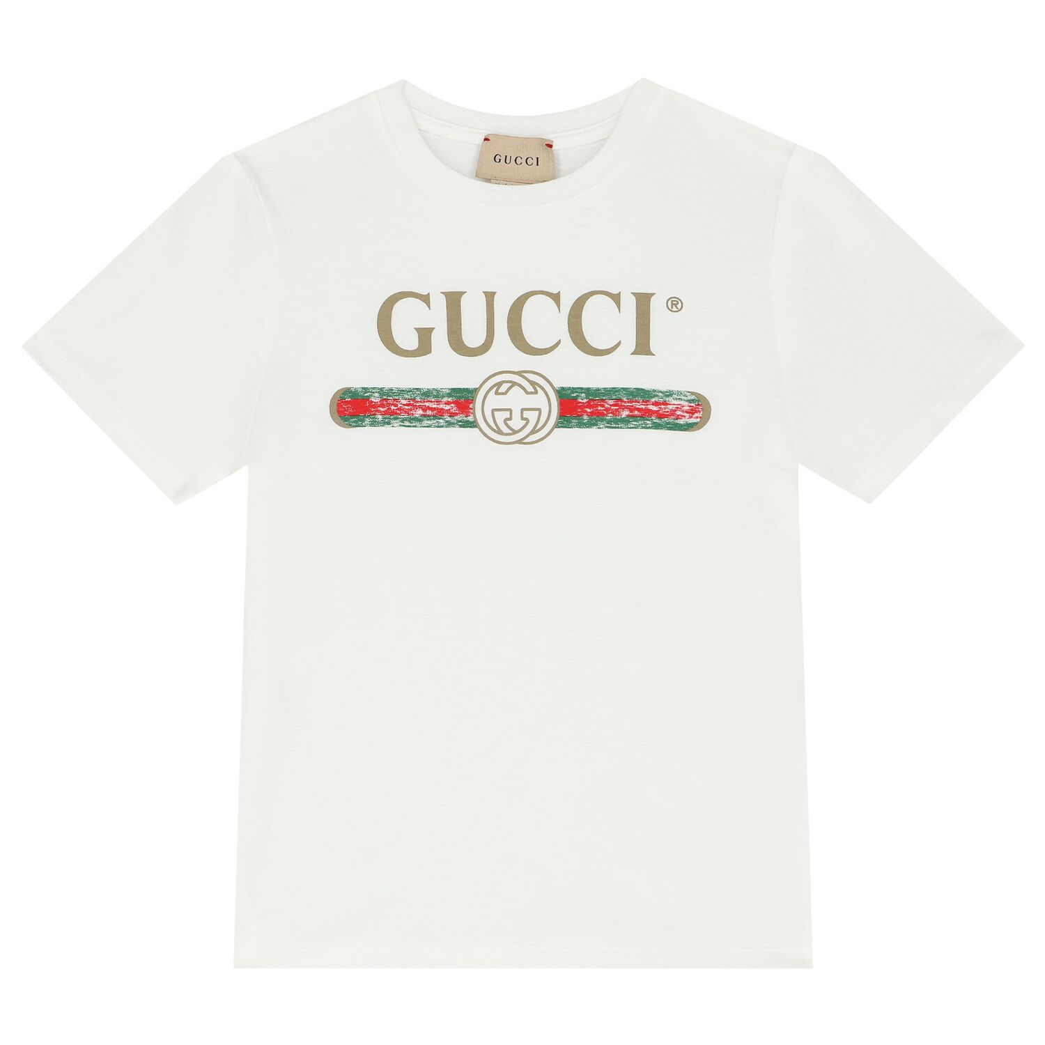 تيشيرت بالشعار باللون الأبيض, 1, hi-res