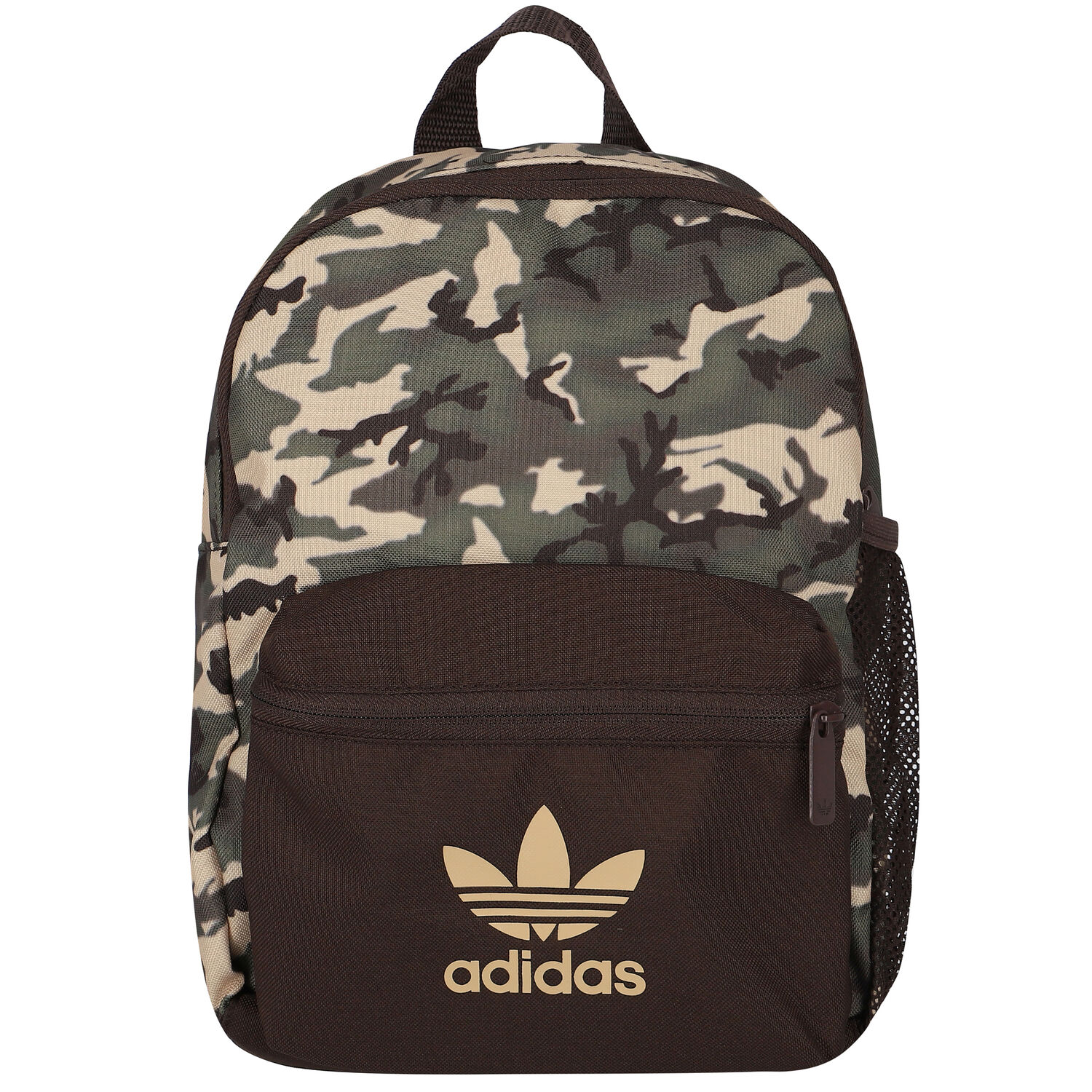 Khaki Green Camouflaged Logo Backpack 31CM, 1, hi-res image number null