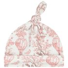 طقم هدايا ملابس أطفال بشعار افريقيا باللون الابيض والوردي للبنات, 2, hi-res