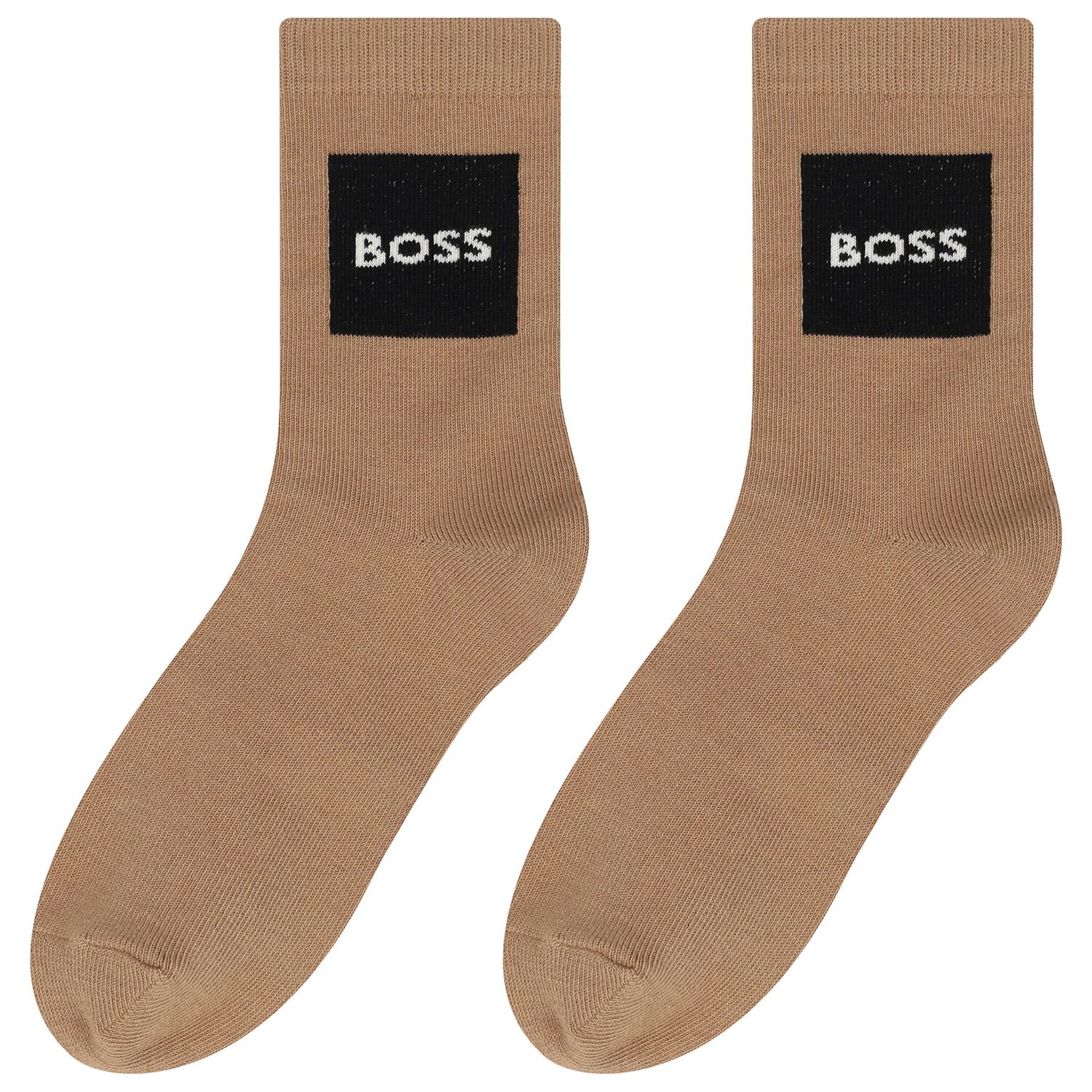Boys Grey, White & Beige Logo Socks ( 3-Pack ) , 1, hi-res