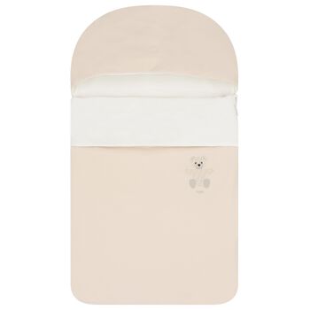 Beige Teddy Bear Logo Baby Nest