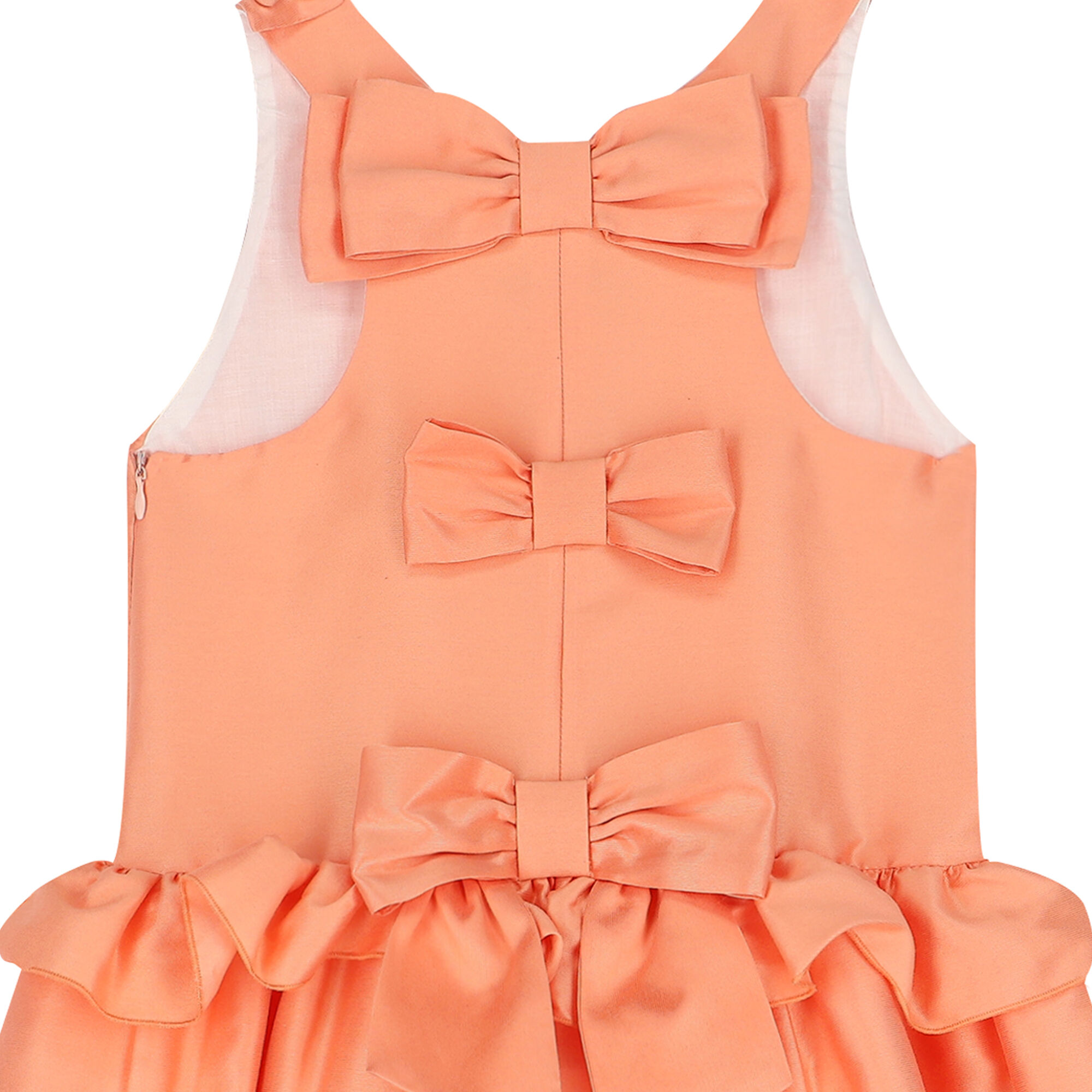 Orange 2025 bow dress