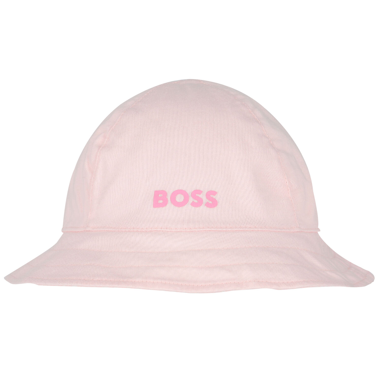 Baby Girls Pink Logo Reversible Hat, 1, hi-res