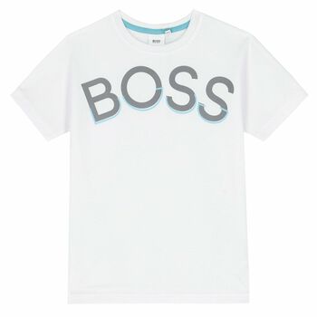 Boys White Logo T-Shirt