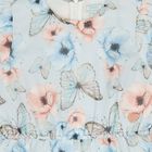 Girls Blue Floral & Butterfly Tiered Dress, 1, hi-res