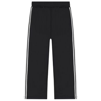 بنطلون رياضى بالشعار بطبعه نمر باللون الاسود 