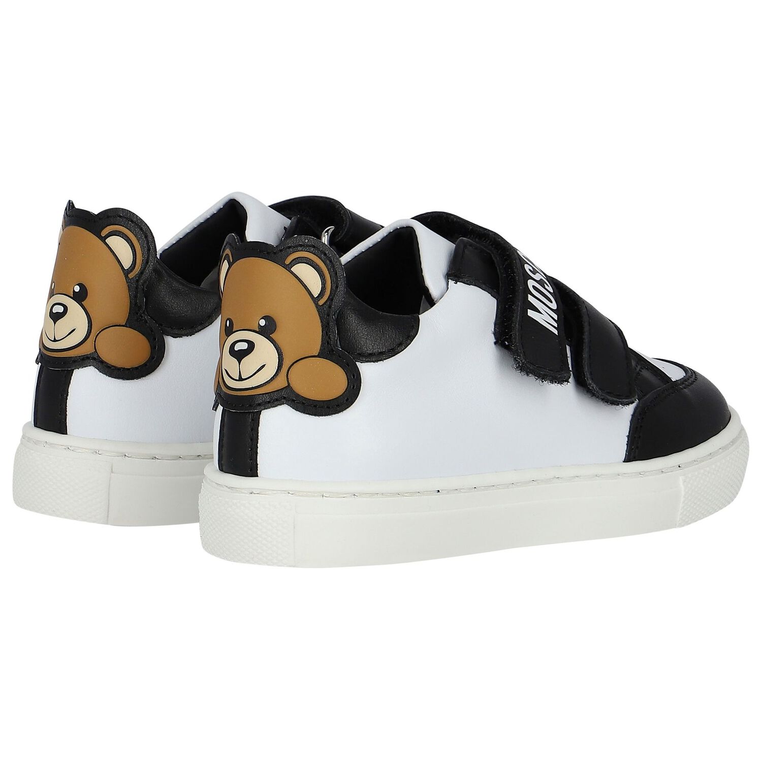 Black & White Teddy Bear Trainers, 1, hi-res image number null