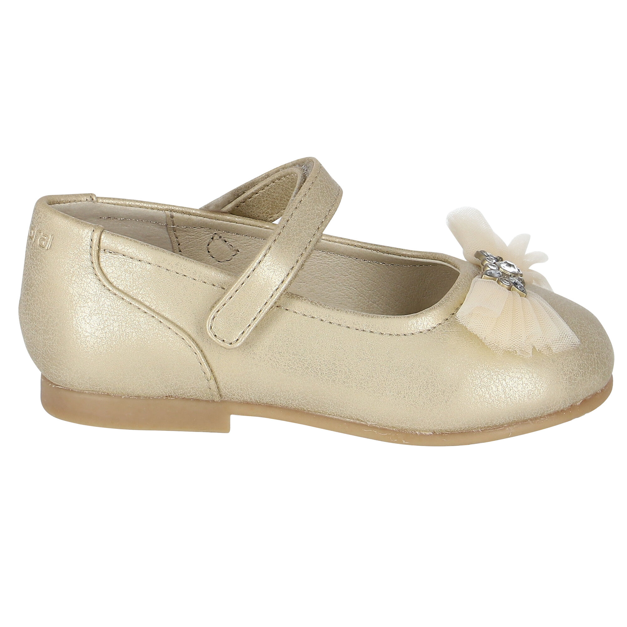 Baby girl gold ballet flats deals