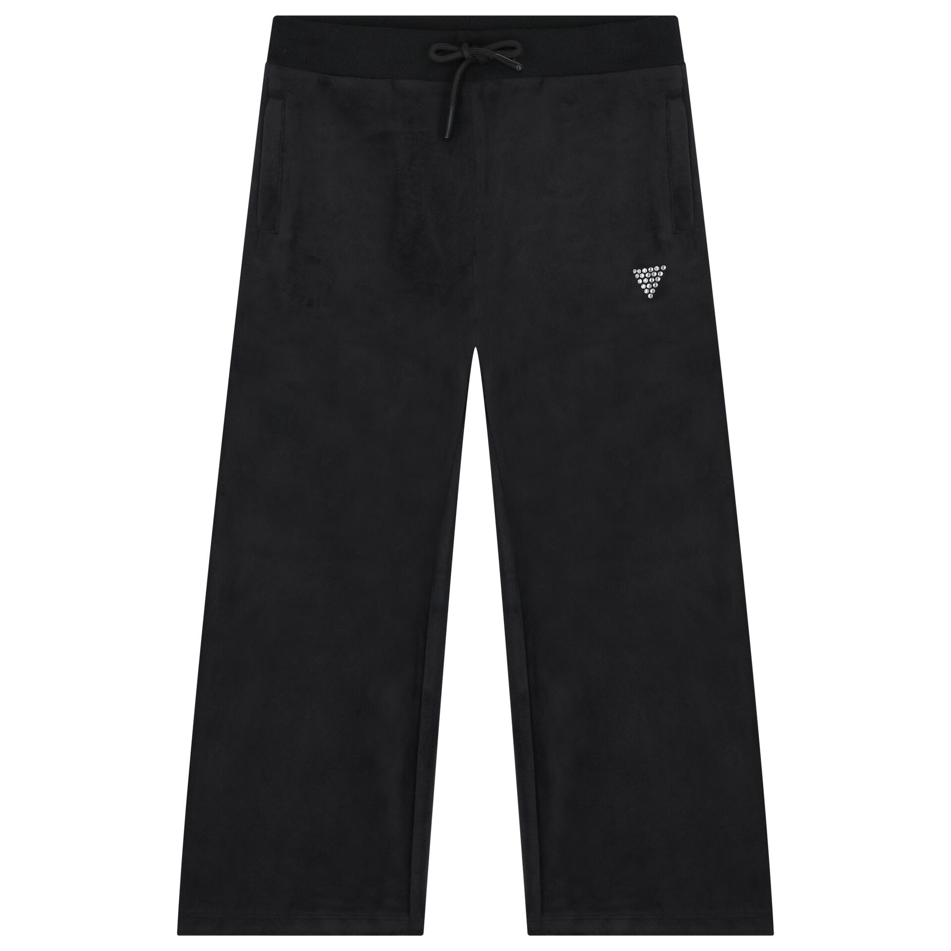 Guess Girls Black Velour Trousers Junior Couture UAE