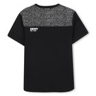 تيشيرت بالشعار باللون الاسود , 1, hi-res