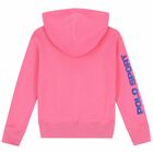 Older Girls Pink Logo Hooded Top, 1, hi-res