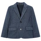 Boys Blue Smart Blazer, 1, hi-res