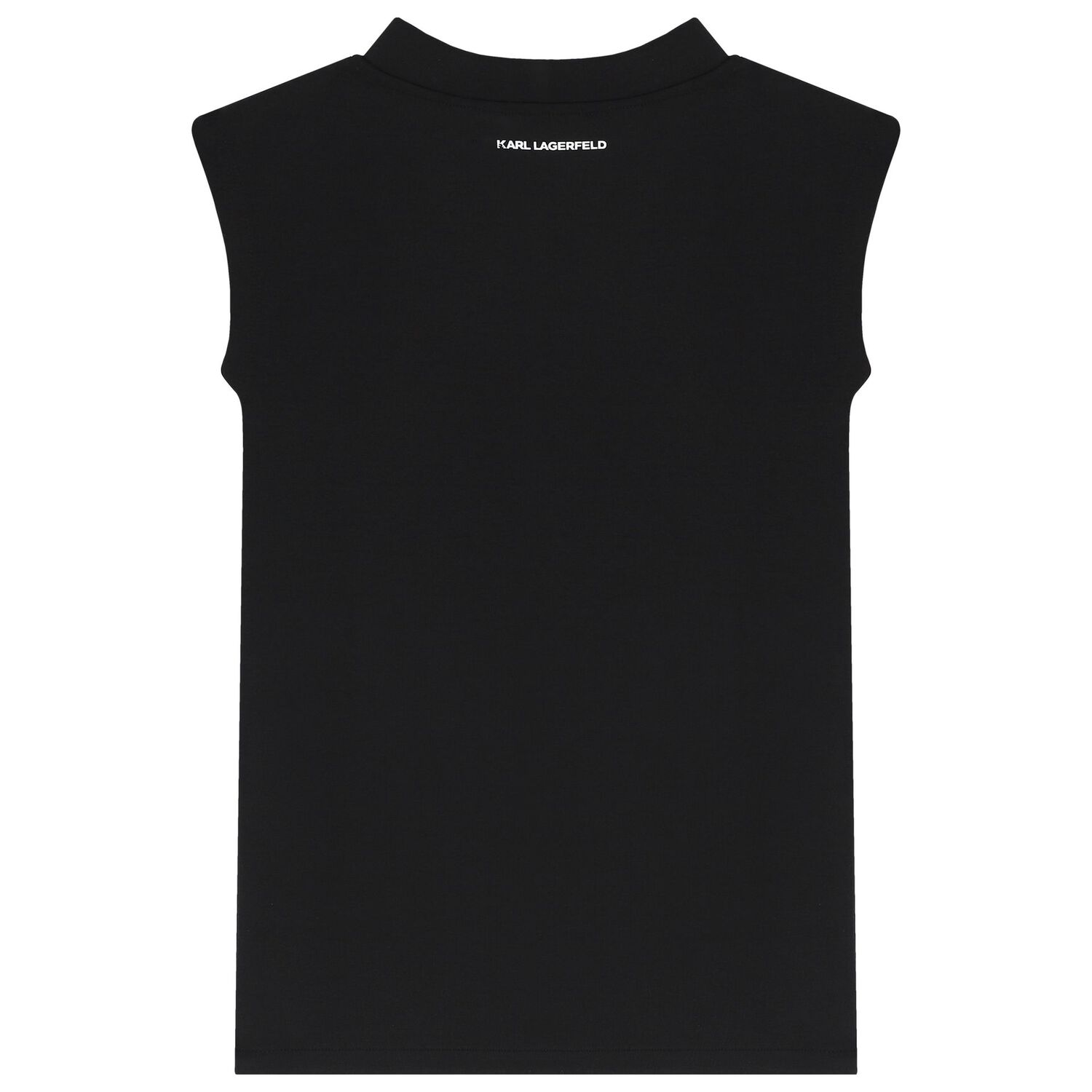Girls Black Logo Dress, 1, hi-res