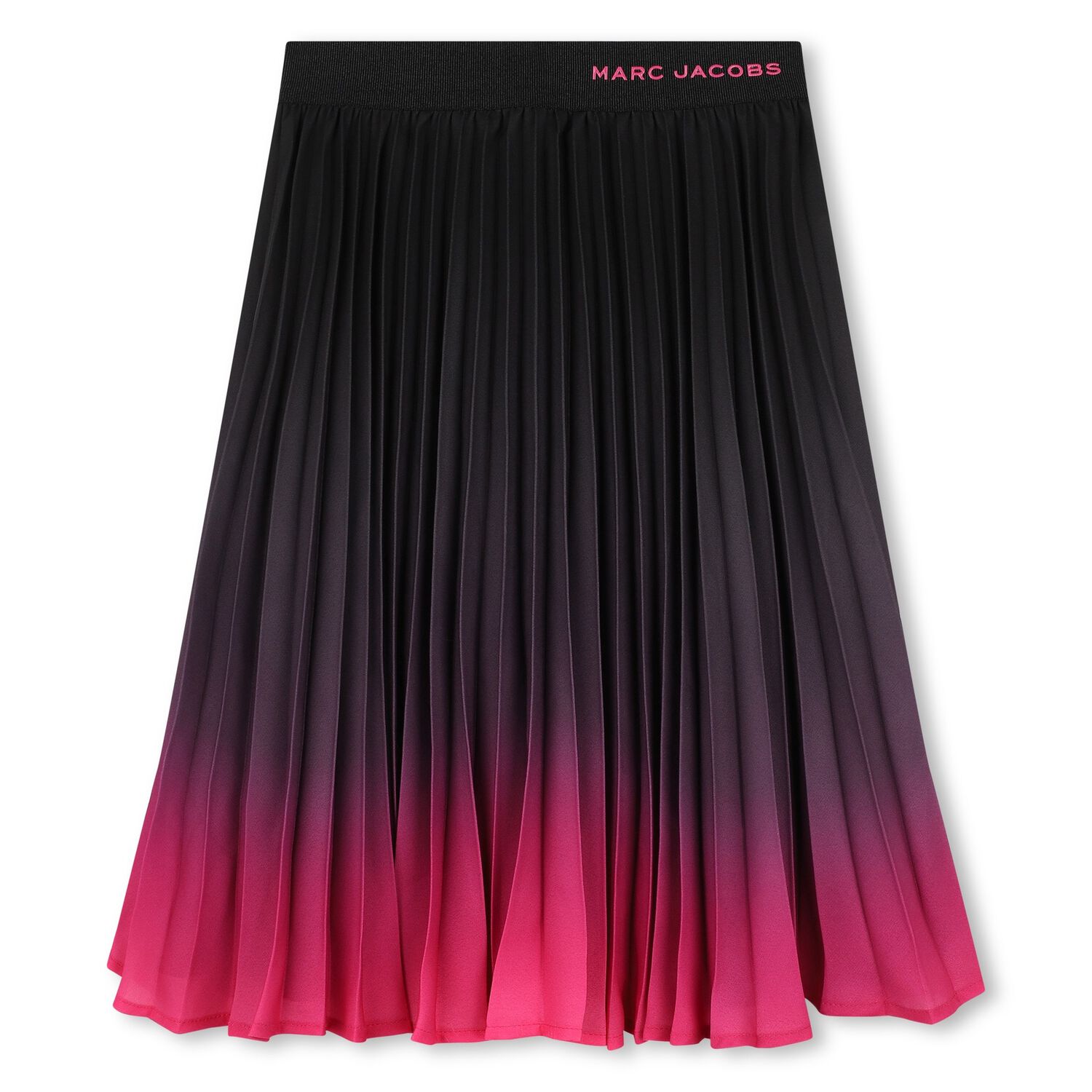 Girls Black & Pink Logo Pleated Skirt, 1, hi-res image number null