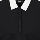 فستان بنات بالشعار باللون الأبيض و الأسود, 1, hi-res